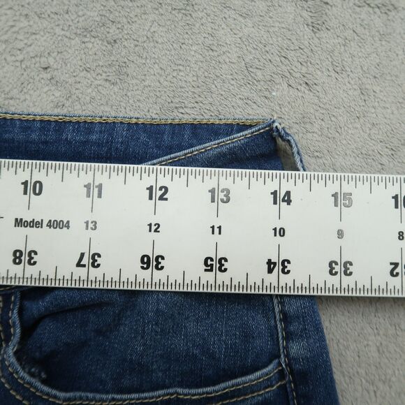 KanCan Jeans Junior's Size 9/28 Blue Mid-Rise Skinny Denim 29" Inseam Stretch - Picture 3 of 16